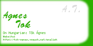 agnes tok business card